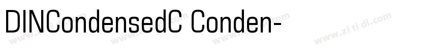 DINCondensedC Conden字体转换